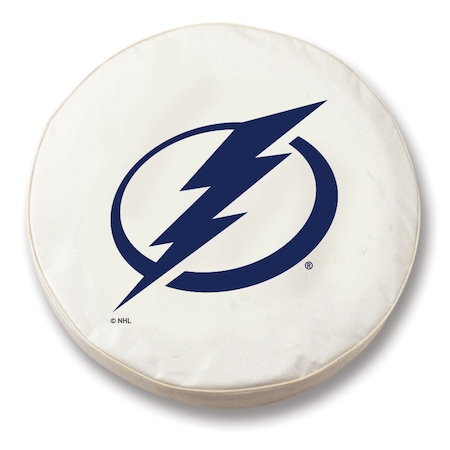 Holland Bar Stool Co 28 1/2 x 8 Tampa Bay Lightning Tire Cover TCSMTBLghtWT